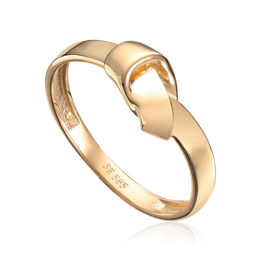 Ring med Knute i 14K gult gull - Bjerveur.no