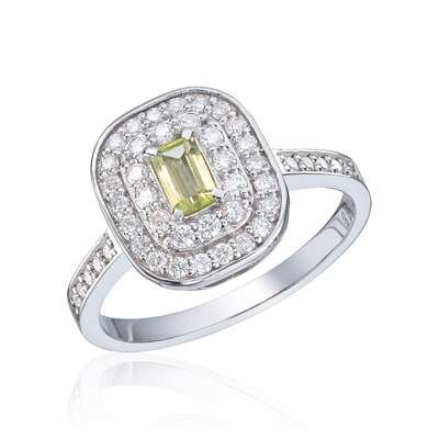 Ring New York 0,50ct TWSI Peridot HV 14K Artikkelnr: 57381 - Bjerveur.noRing New York 0,50ct TWSI Peridot HV 14K Artikkelnr: 57381