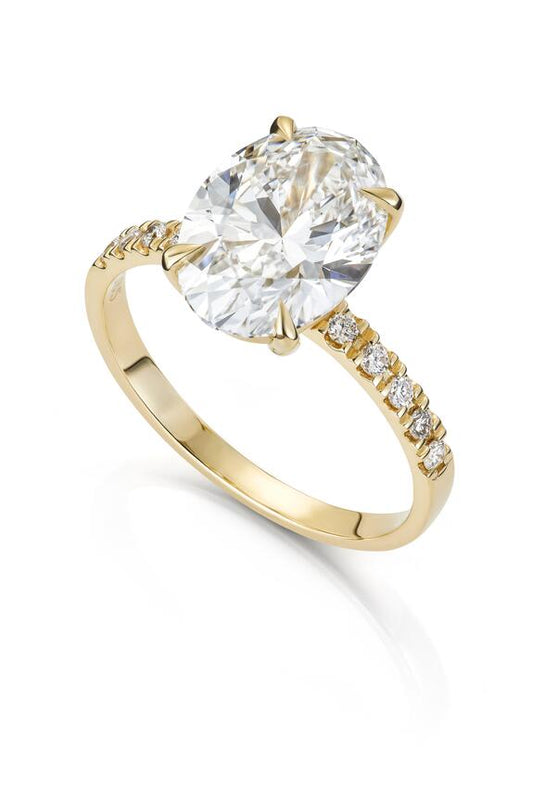 Ring Olivia Oval 3,12ct med LAB grown diamant LAB57369300 - Bjerveur.noRing Olivia Oval 3,12ct med LAB grown diamant LAB57369300