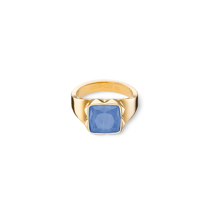 Ring Spikes Square Aventurine gold - blue 120040071652 - Bjerveur.noRing Spikes Square Aventurine gold - blue 120040071652