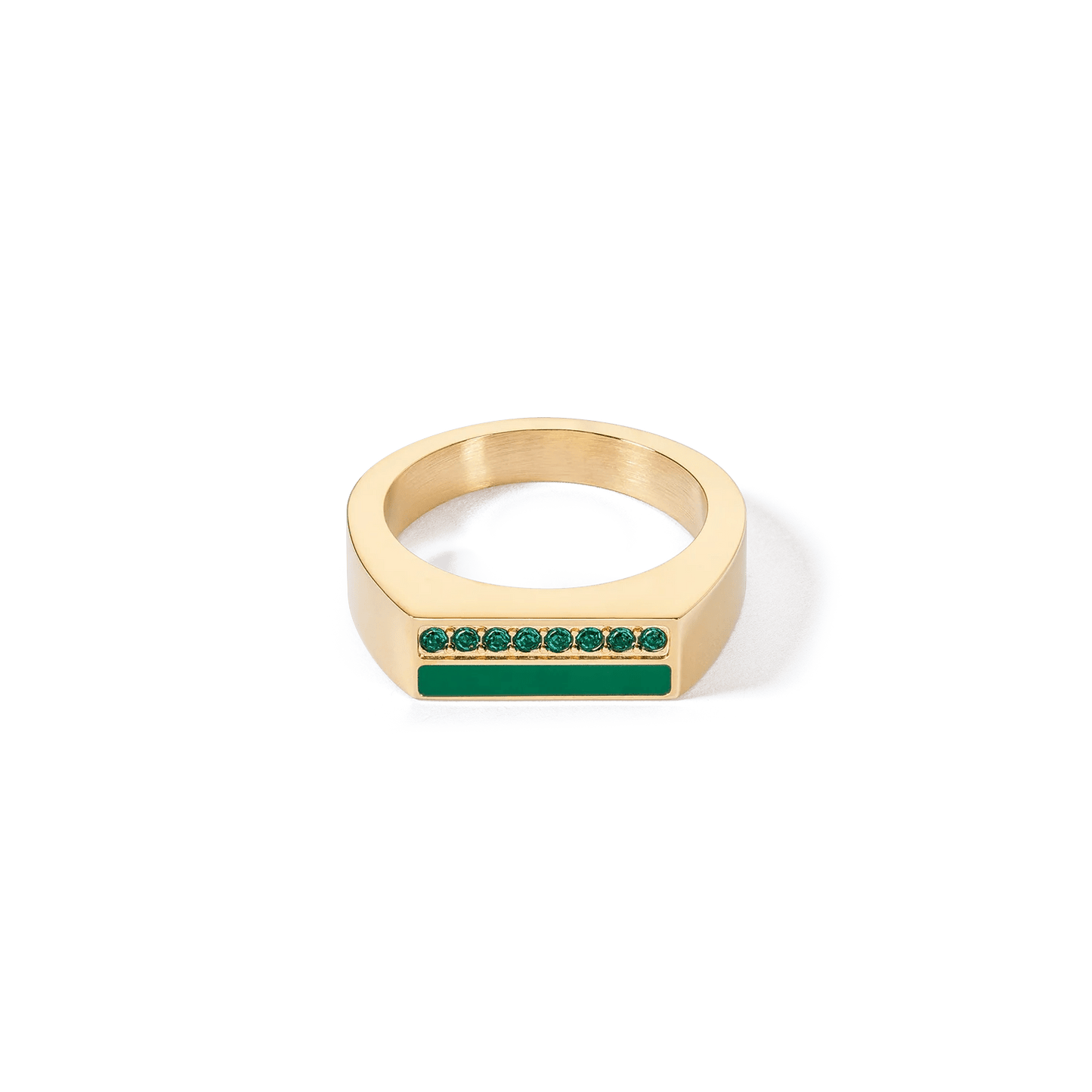 Ring Square Stripes gullgrønn 013340054952 - Bjerveur.noRing Square Stripes gullgrønn 013340054952