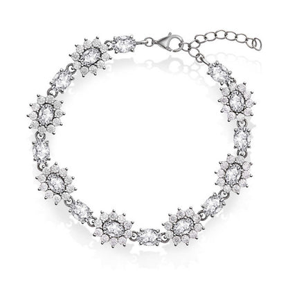 Royal armbånd i sølv med hvit sten 992446 - Bjerveur.noRoyal armbånd i sølv med hvit sten 992446