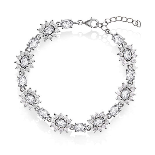 Royal armbånd i sølv med hvit sten 992446 - Bjerveur.noRoyal armbånd i sølv med hvit sten 992446