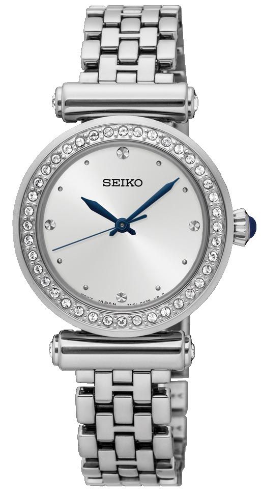 Seiko SRZ465P1 – Elegant dameklokke med Swarovski - krystaller - Bjerveur.noSeiko SRZ465P1 – Elegant dameklokke med Swarovski - krystaller