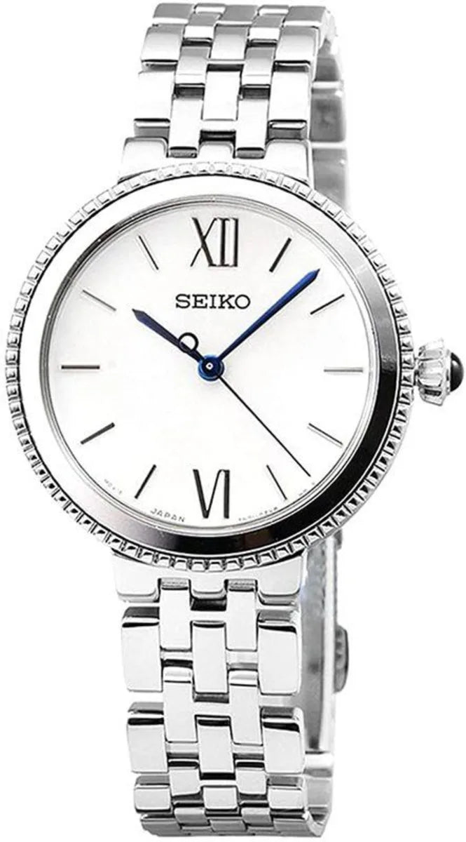 Seiko SRZ507P1 – Klassisk dameklokke i rustfritt stål - Bjerveur.noSeiko SRZ507P1 – Klassisk dameklokke i rustfritt stål