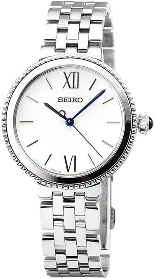 Seiko SRZ507P1 – Klassisk dameklokke i rustfritt stål - Bjerveur.noSeiko SRZ507P1 – Klassisk dameklokke i rustfritt stål