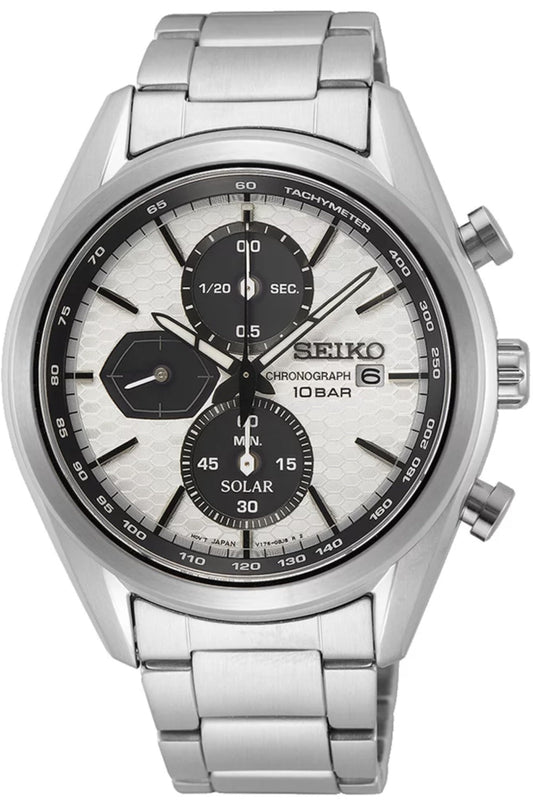 Seiko SSC769P1 – Solcelledrevet kronograf med sporty design - Bjerveur.noSeiko SSC769P1 – Solcelledrevet kronograf med sporty design