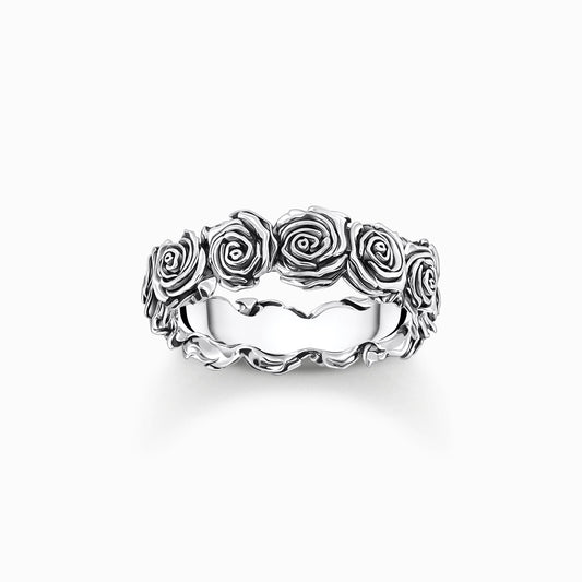 Silver Midnight Rose ring TR2488 - 637 - 21 - Bjerveur.noSilver Midnight Rose ring TR2488 - 637 - 21