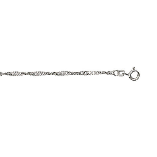 SINGAPORE KJEDE I SØLV 2,3 MM 42 CM 284442 - Bjerveur.noSINGAPORE KJEDE I SØLV 2,3 MM 42 CM 284442