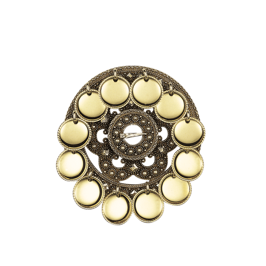 Slangesølje Telemark med lauv, gamalforgylt 132701 - Bjerveur.noSlangesølje Telemark med lauv, gamalforgylt 132701