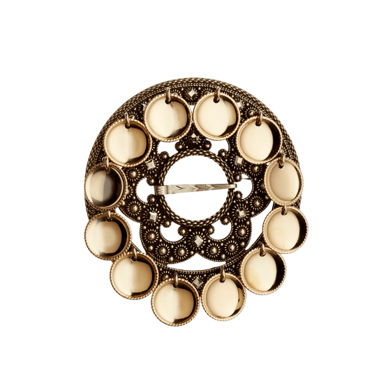 Slangesølje Telemark med lauv, gamalforgylt 245700 - Bjerveur.noSlangesølje Telemark med lauv, gamalforgylt 245700