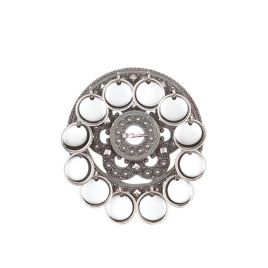 Slangesølje Telemark med lauv, oksidert 132101 - Bjerveur.noSlangesølje Telemark med lauv, oksidert 132101