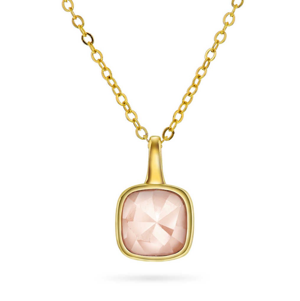 Smykke i sølv med rosa opal KJÆRLIGHET 48134 - Bjerveur.noSmykke i sølv med rosa opal KJÆRLIGHET 48134