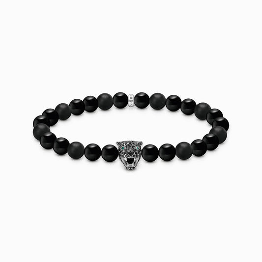 Sølv perler - armbånd med svart katt A2192 - 705 - 11 - Bjerveur.noSølv perler - armbånd med svart katt A2192 - 705 - 11