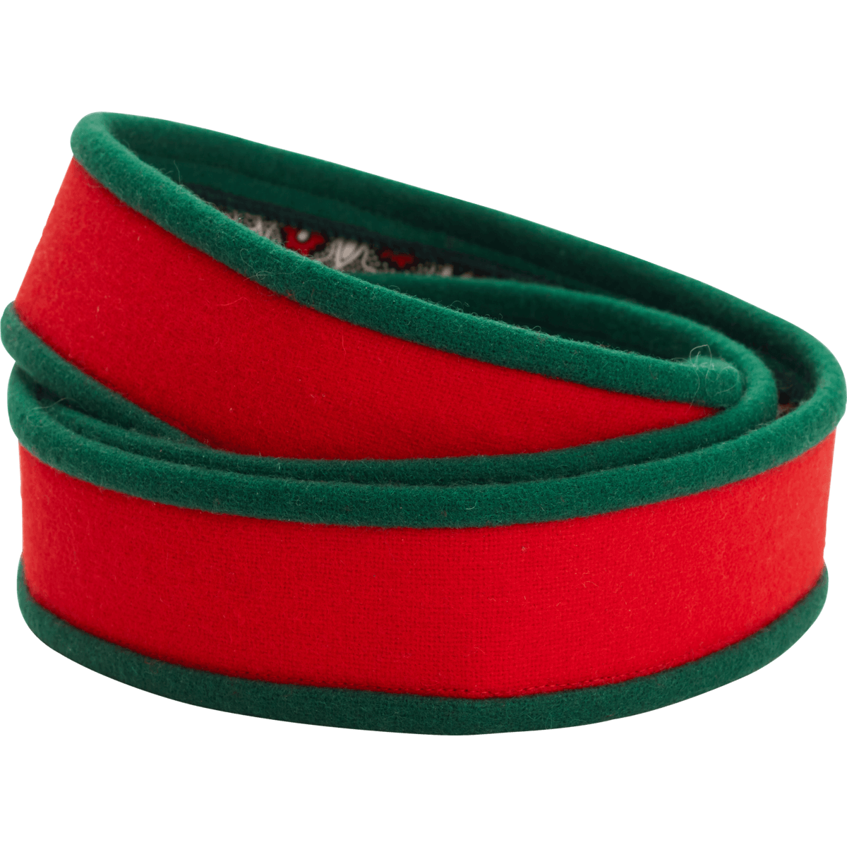 Stofflist, raud med grøn kant 535009 - Bjerveur.noStofflist, raud med grøn kant 535009