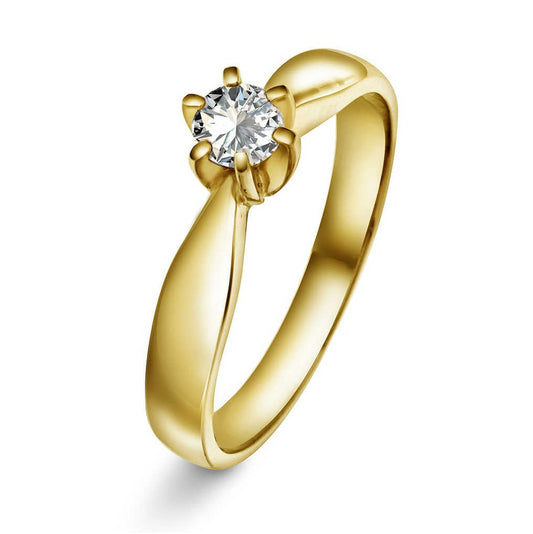 Superstar ring gull m/dia 0,25ct TWSI 2210003 - 25 - Bjerveur.noSuperstar ring gull m/dia 0,25ct TWSI 2210003 - 25
