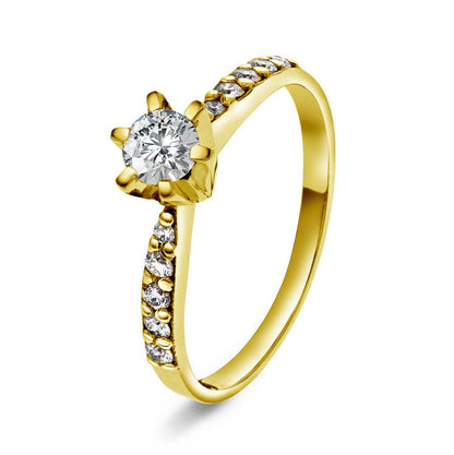 Superstar ring i gull m/dia 0,56 ct TWSI 2210004 - 058 - Bjerveur.noSuperstar ring i gull m/dia 0,56 ct TWSI 2210004 - 058