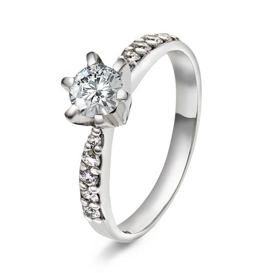 Superstar ring i gull m/dia 0,78 ct TWSI 1210004 - 078 - Bjerveur.noSuperstar ring i gull m/dia 0,78 ct TWSI 1210004 - 078