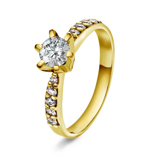 Superstar ring i gull m/dia 0,78 ct TWSI 2210004 - 078 - Bjerveur.noSuperstar ring i gull m/dia 0,78 ct TWSI 2210004 - 078