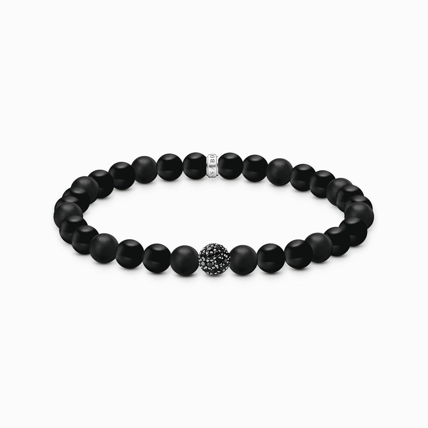 Svarte obsidian perler armbånd A2194 - 705 - 11 - Bjerveur.noSvarte obsidian perler armbånd A2194 - 705 - 11