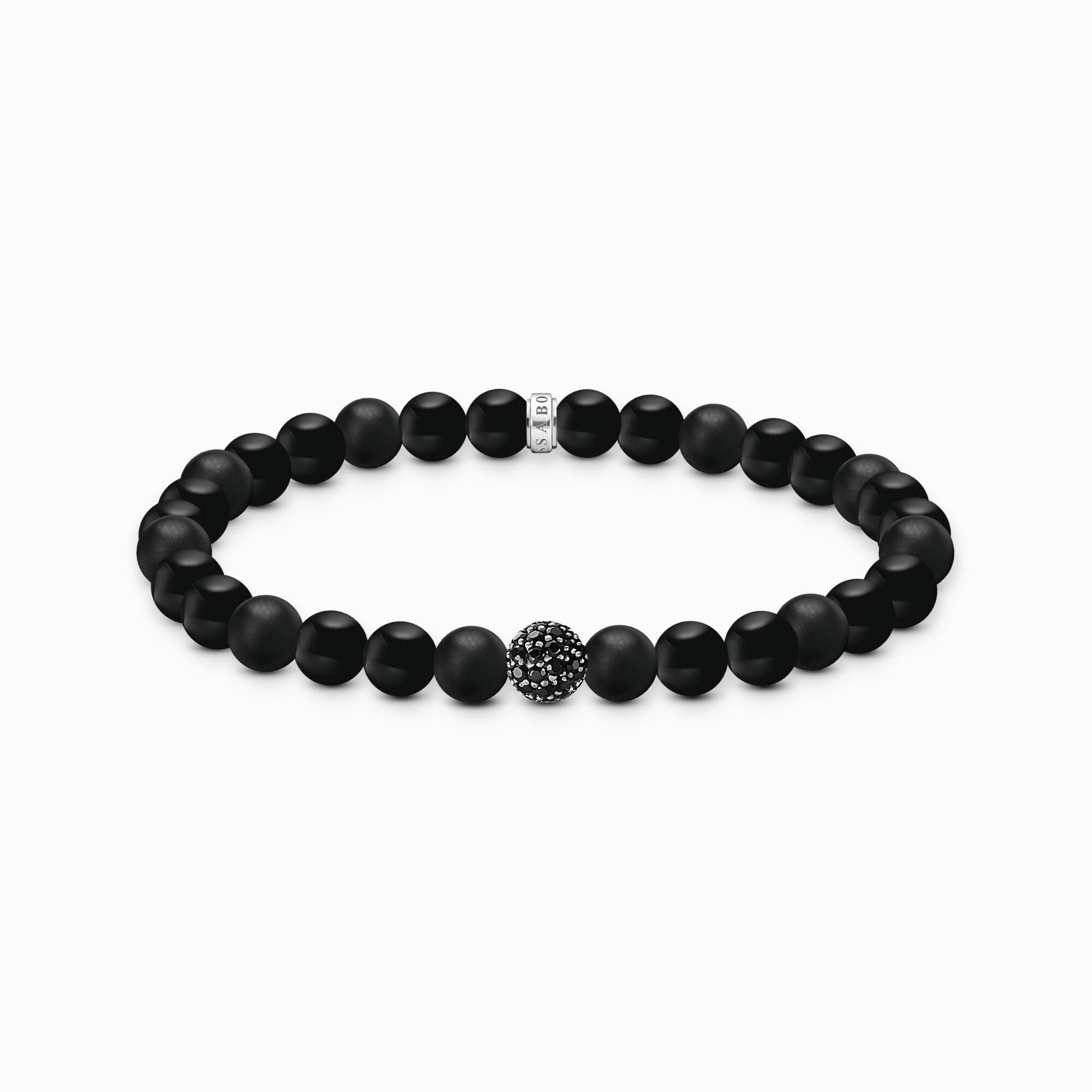 Svarte obsidian perler armbånd A2194 - 705 - 11 - Bjerveur.noSvarte obsidian perler armbånd A2194 - 705 - 11