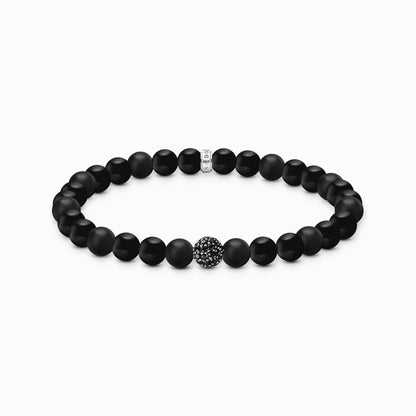 Svarte obsidian perler armbånd A2194 - 705 - 11 - Bjerveur.noSvarte obsidian perler armbånd A2194 - 705 - 11