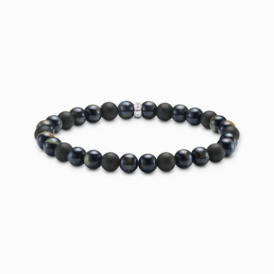 Talisman armbånd med tigerøye og obisidian perler A2182 - 806 - 7 - Bjerveur.noTalisman armbånd med tigerøye og obisidian perler A2182 - 806 - 7