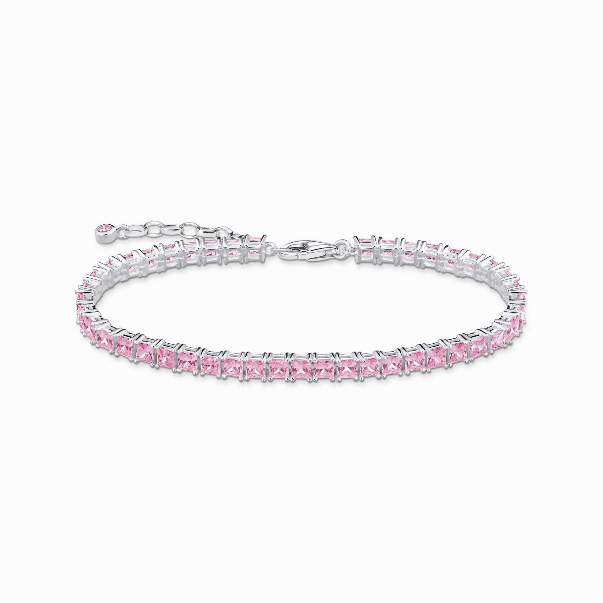 Tennisarmbånd med rosa steiner sølv A2029 - 051 - 9 - Bjerveur.noTennisarmbånd med rosa steiner sølv A2029 - 051 - 9