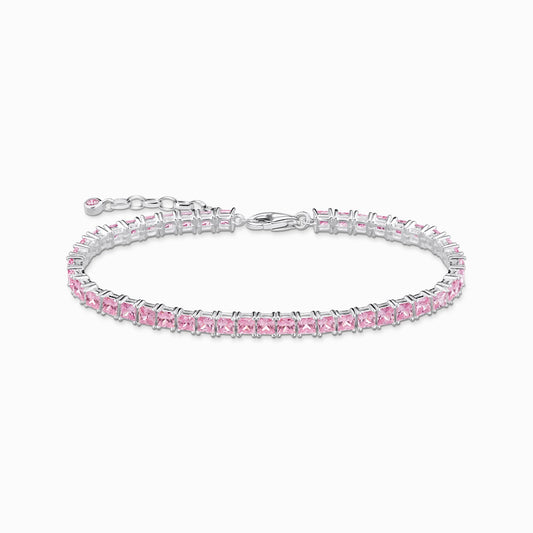 Tennisarmbånd med rosa steiner sølv A2029 - 051 - 9 - Bjerveur.noTennisarmbånd med rosa steiner sølv A2029 - 051 - 9