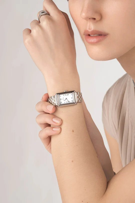 Timeless Grand Stål / Hvit 23x31mm SKU | MO312 - Bjerveur.noTimeless Grand Stål / Hvit 23x31mm SKU | MO312