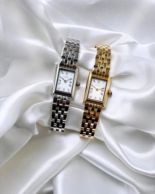 Timeless Stål / Hvit 18x22mm SKU | MO875 - Bjerveur.noTimeless Stål / Hvit 18x22mm SKU | MO875