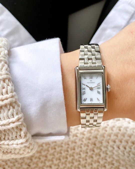 Timeless Stål / Hvit 18x22mm SKU | MO875 - Bjerveur.noTimeless Stål / Hvit 18x22mm SKU | MO875