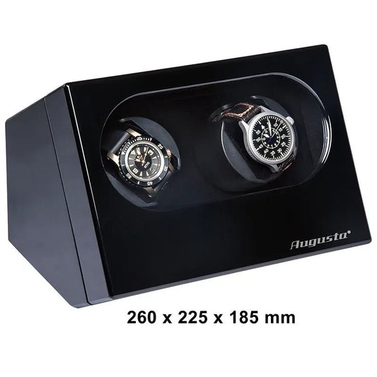 WATCH WINDER 2 WATCHES (BLACK) WITH ADAPTER Varenr.: A5569221 - Bjerveur.noWATCH WINDER 2 WATCHES (BLACK) WITH ADAPTER Varenr.: A5569221