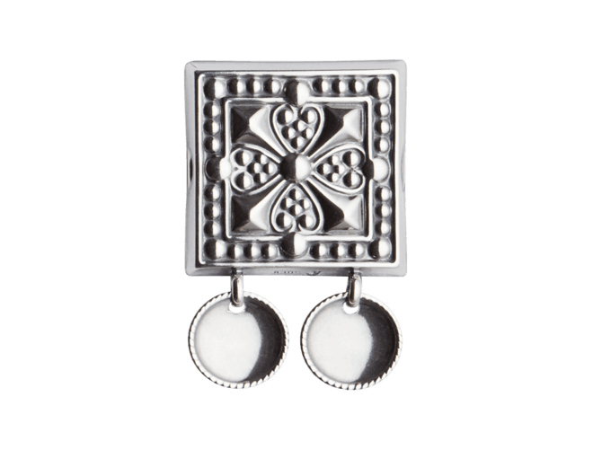 Beltestøl med trådkantlauv, oksidert - Bjerveur.noBeltestøl med trådkantlauv, oksidert