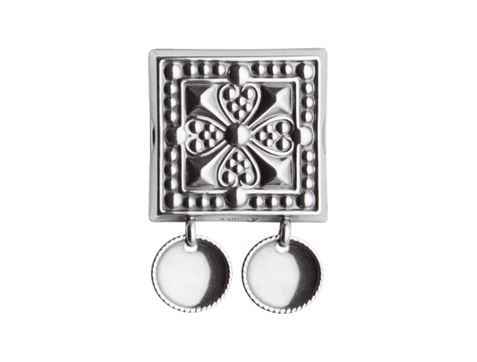 Beltestøl med trådkantlauv, oksidert - Bjerveur.noBeltestøl med trådkantlauv, oksidert