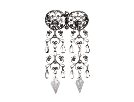 Halssølje med spirlauv, oksidert - Bjerveur.noHalssølje med spirlauv, oksidert