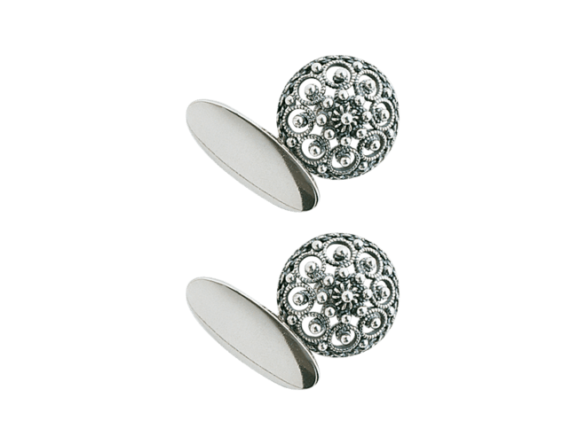 Mansjettknappar, oksidert - Bjerveur.noMansjettknappar, oksidert