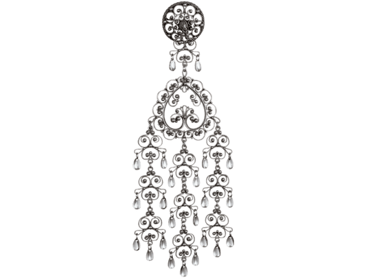 Sølje Gudbrandsdalsknapp, oksidert - Bjerveur.noSølje Gudbrandsdalsknapp, oksidert