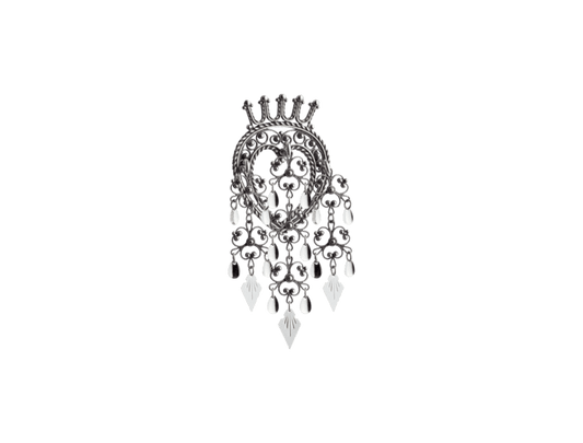 Sølje med spirlauv, oksidert - Bjerveur.noSølje med spirlauv, oksidert