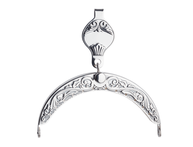 Veskelås forsølva med graveringsfelt, oksidert - Bjerveur.noVeskelås forsølva med graveringsfelt, oksidert